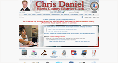 Desktop Screenshot of hcdistrictclerk.com